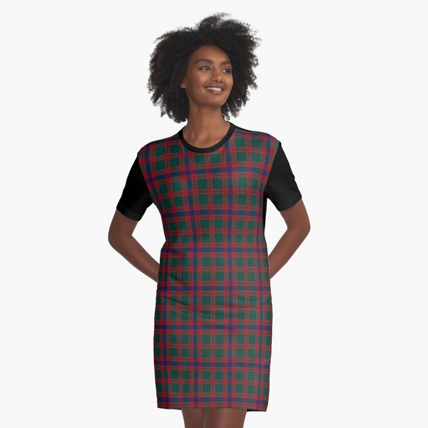 Clan Skene tartan tee shirt dress