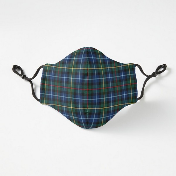 Smith tartan fitted face mask