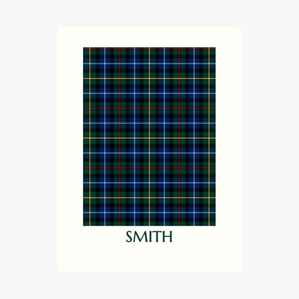 Smith tartan art print