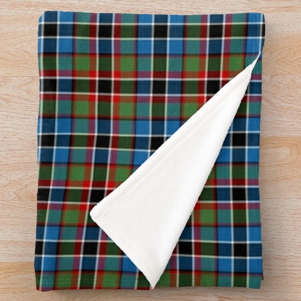 Souter tartan fleece throw blanket