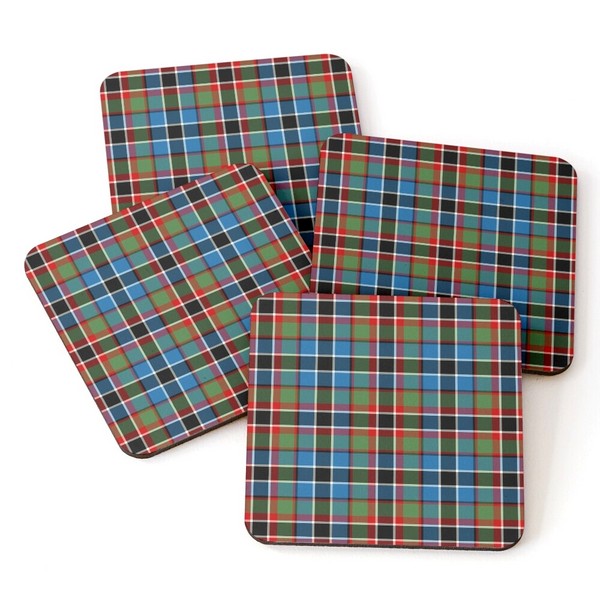 Souter tartan beverage coasters