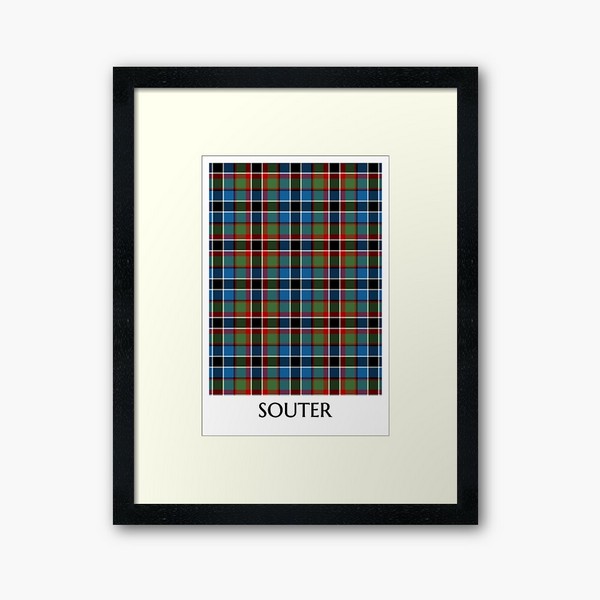 Souter tartan framed print