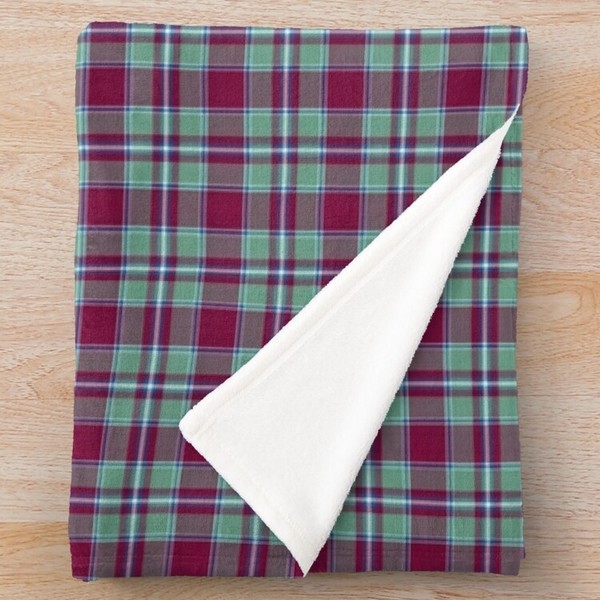 Spence tartan fleece throw blanket