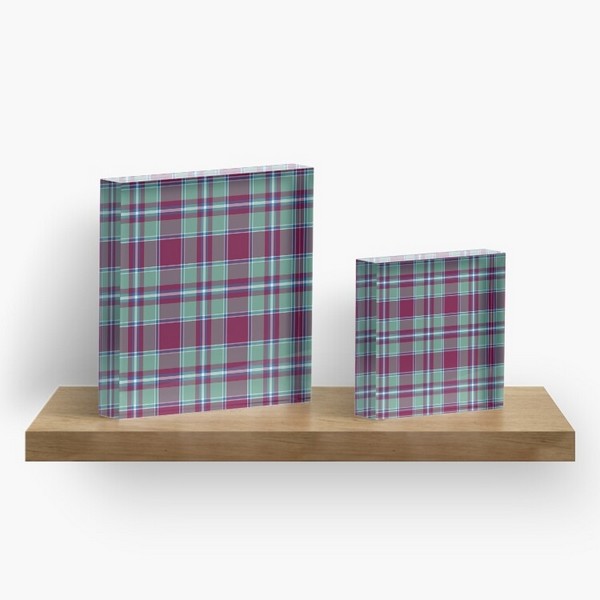 Spence tartan acrylic block