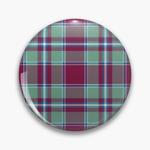 Spence tartan pinback button