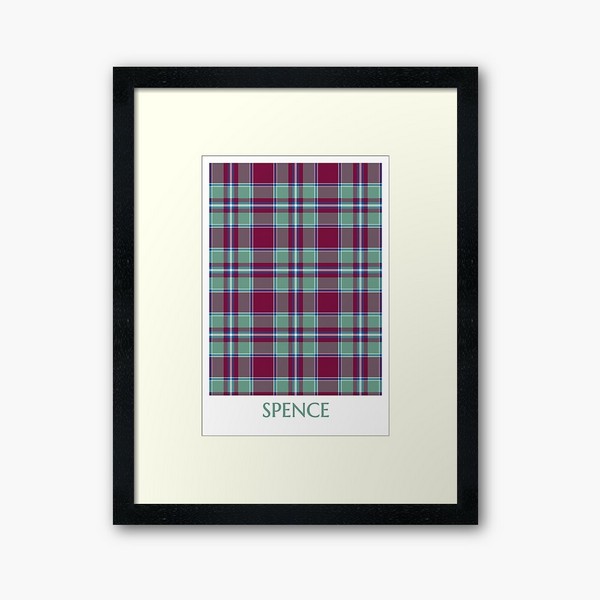 Spence tartan framed print