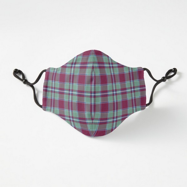 Spence tartan fitted face mask