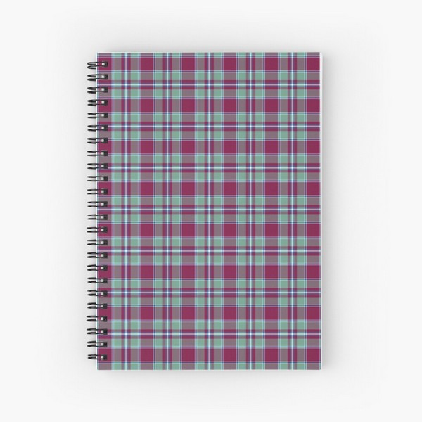 Spence tartan spiral notebook