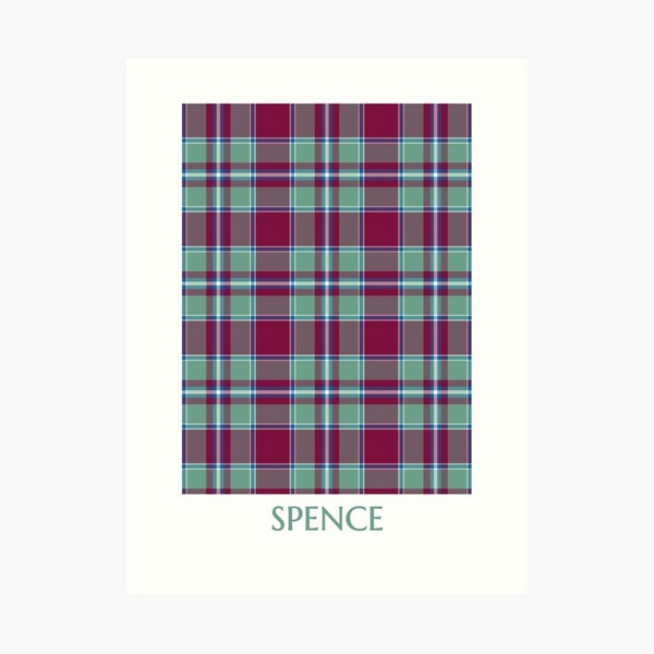 Spence tartan art print