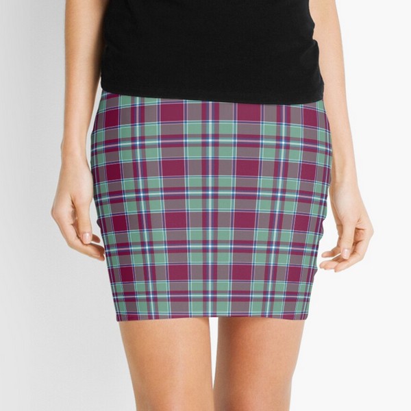 Spence tartan mini skirt