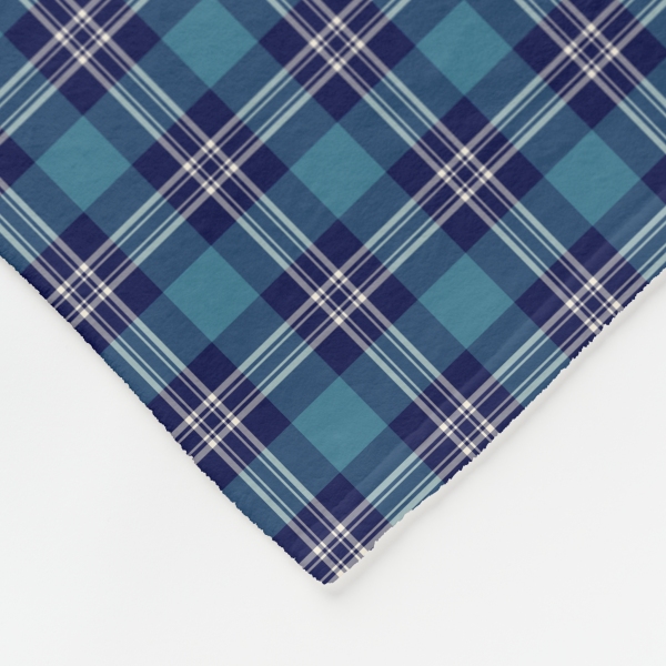 St Andrews tartan fleece blanket