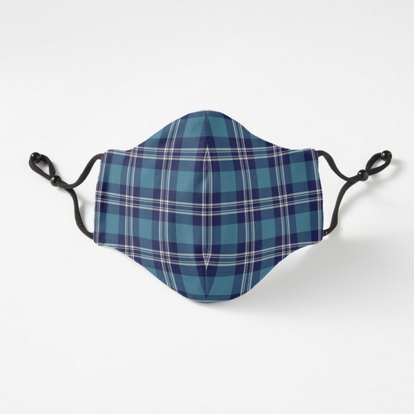 St Andrews tartan fitted face mask