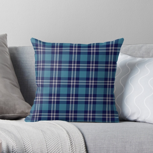 St Andrews tartan throw pillow