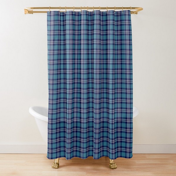 St Andrews tartan shower curtain