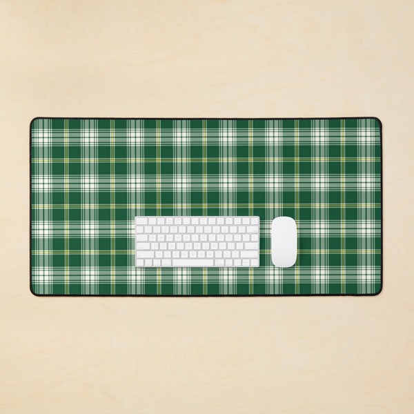 St Patrick tartan desk mat