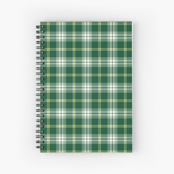 St Patrick tartan spiral notebook