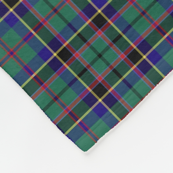 Stevenson tartan fleece blanket