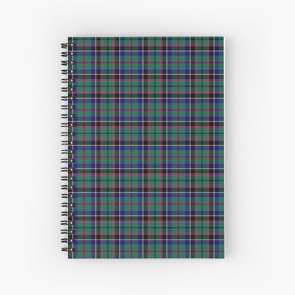 Stevenson tartan spiral notebook