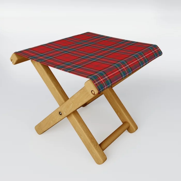 Stewart of Appin tartan folding stool