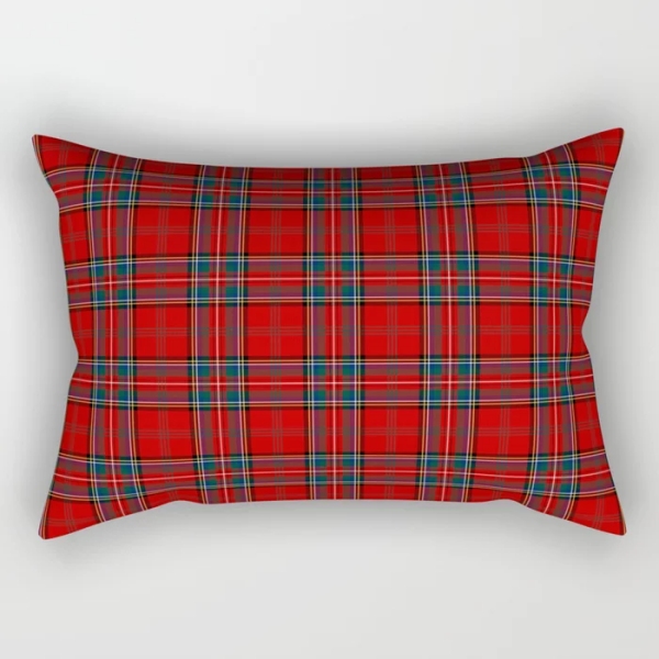 Clan Stewart of Appin Tartan Throw Pillow