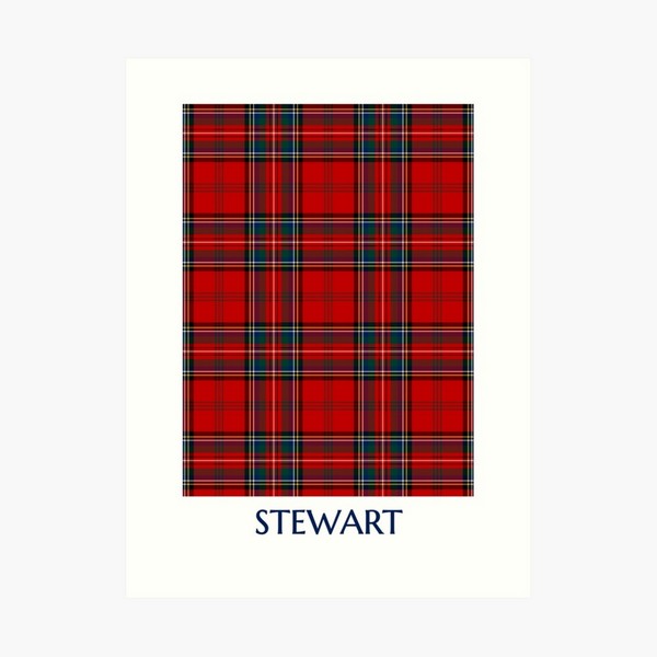 Stewart of Appin tartan art print