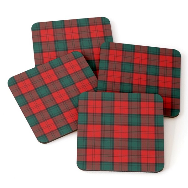 Stewart of Atholl tartan beverage coasters