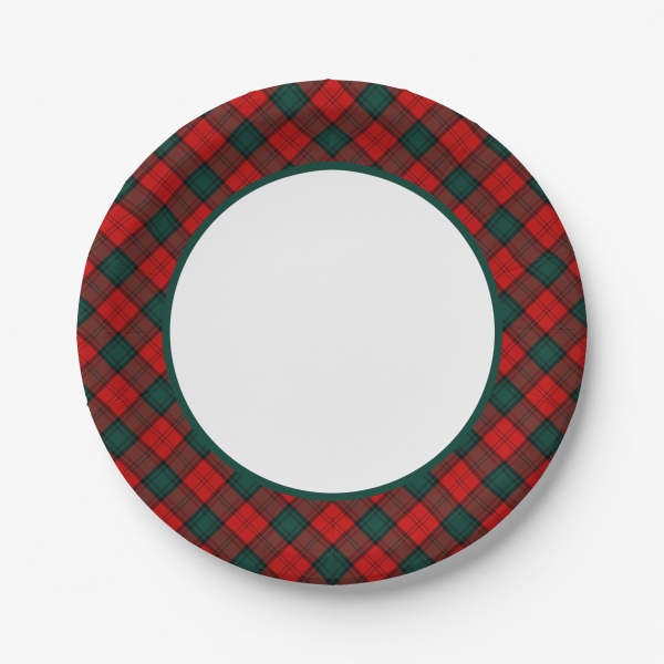 Clan Stewart of Atholl Tartan Paper Plates