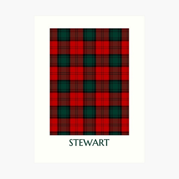 Stewart of Atholl tartan art print