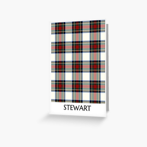 Stewart Dress tartan greeting card