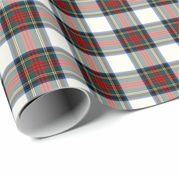 Stewart Dress tartan wrapping paper