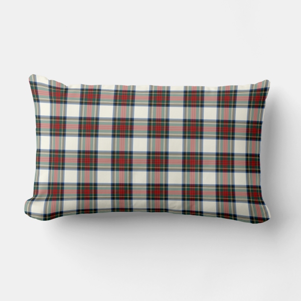 Stewart Dress tartan lumbar cushion