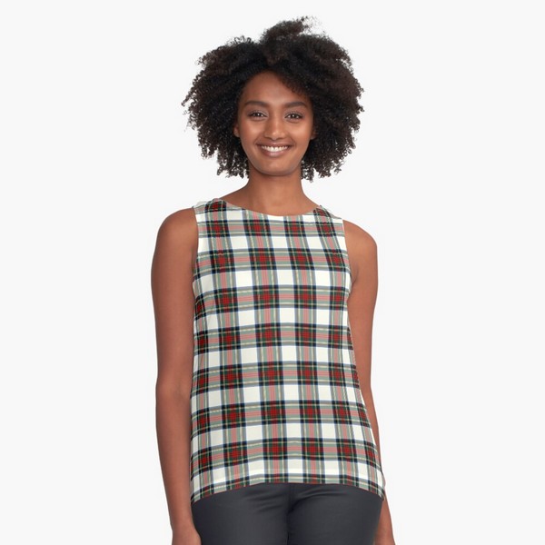 Stewart Dress tartan sleeveless top