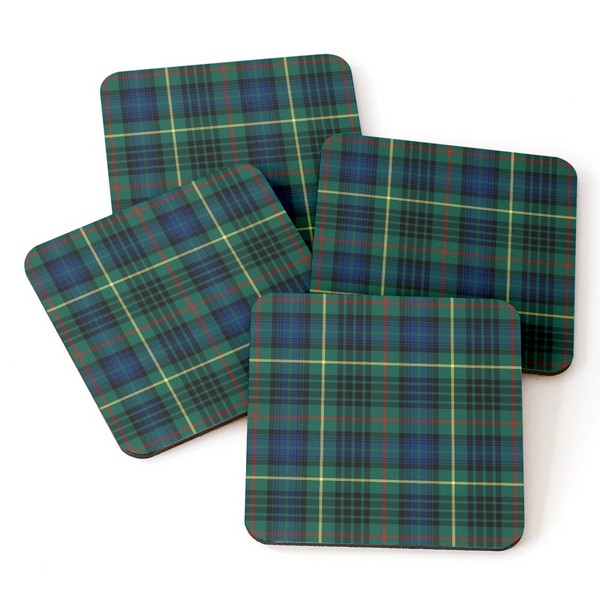 Stewart Hunting tartan beverage coasters