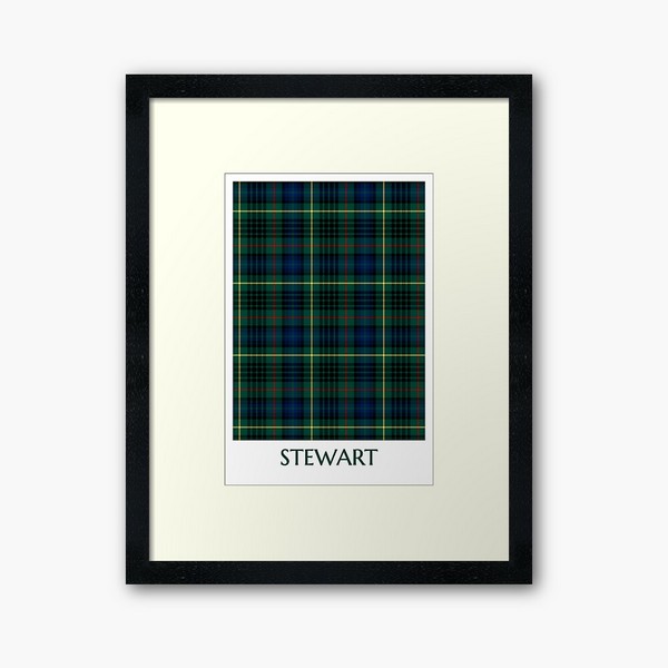 Stewart Hunting tartan framed print