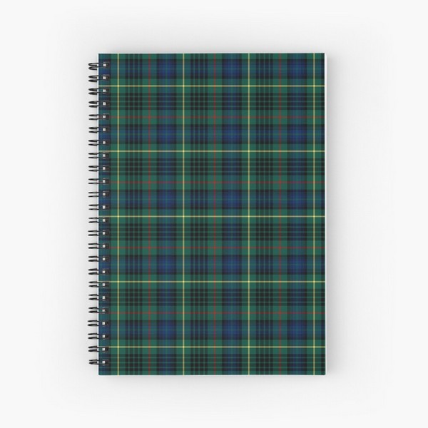 Stewart Hunting tartan spiral notebook