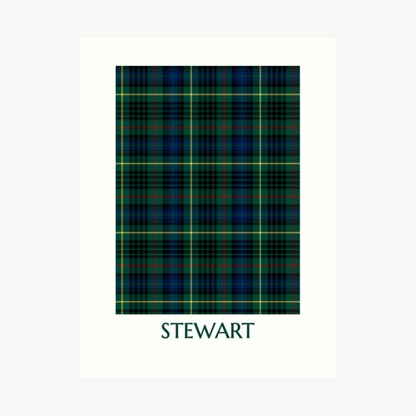 Stewart Hunting tartan art print