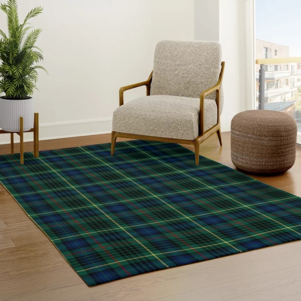 Stewart Hunting tartan area rug