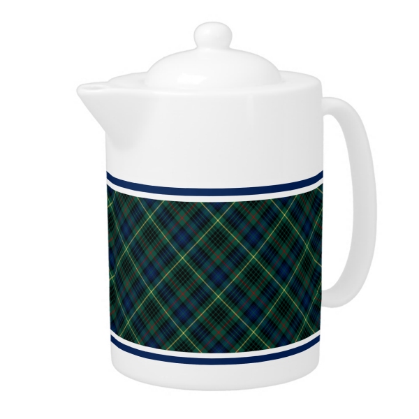 Clan Stewart Hunting Tartan Teapot