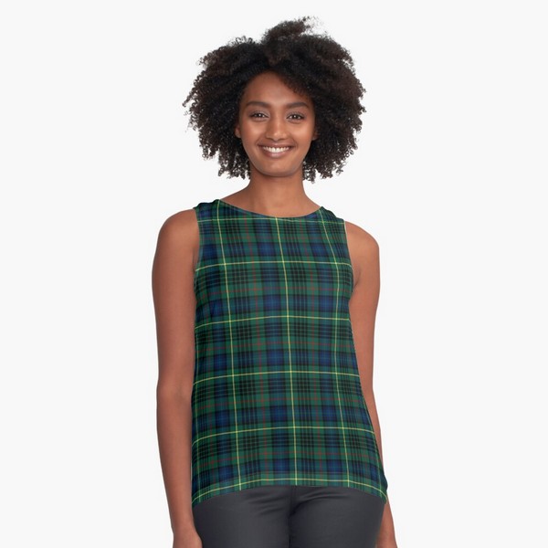 Stewart Hunting tartan sleeveless top