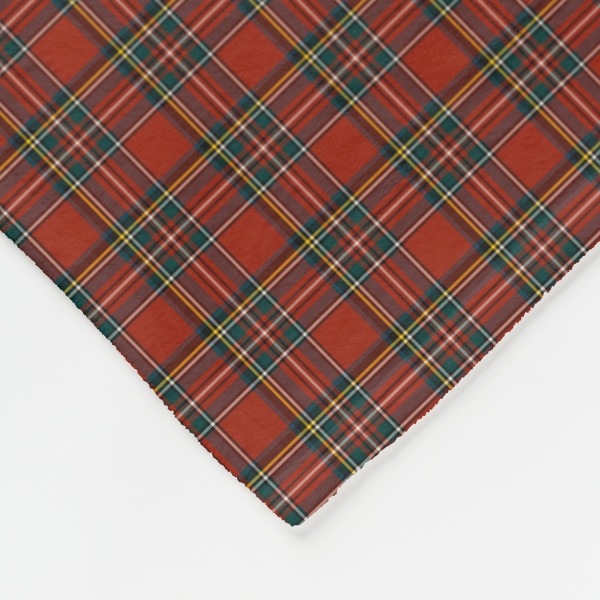 Royal Stewart tartan fleece blanket