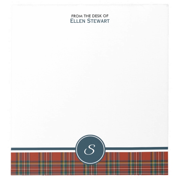 Royal Stewart Tartan Note Pad