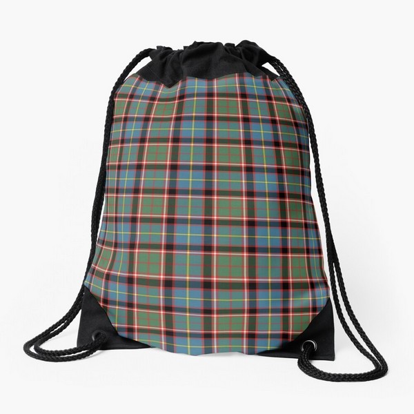 Stirling Ancient District tartan drawstring bag