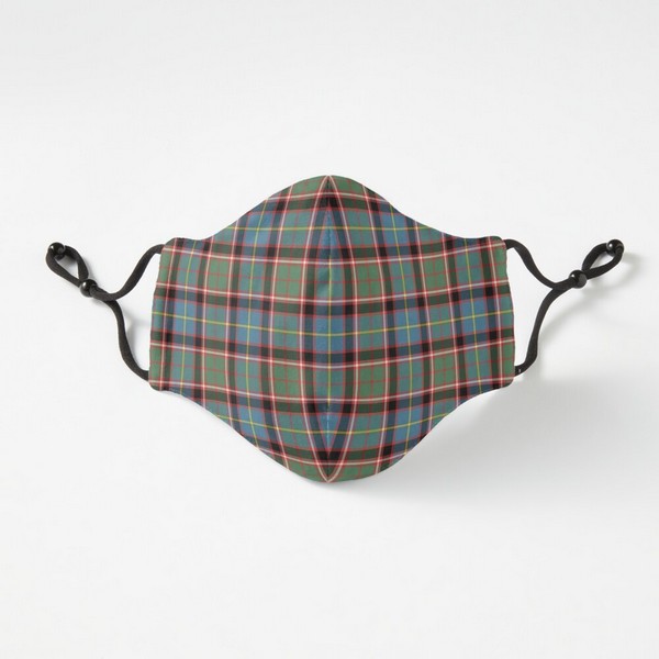 Stirling Ancient District tartan fitted face mask