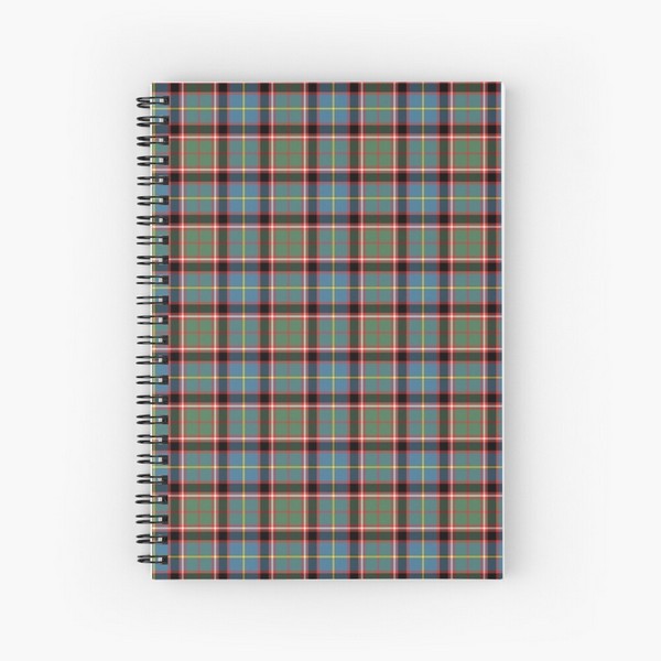 Stirling Ancient District tartan spiral notebook