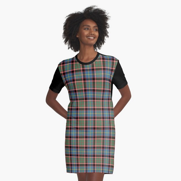 Stirling Ancient District tartan tee shirt dress