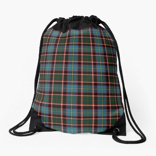 Stirling District tartan drawstring bag