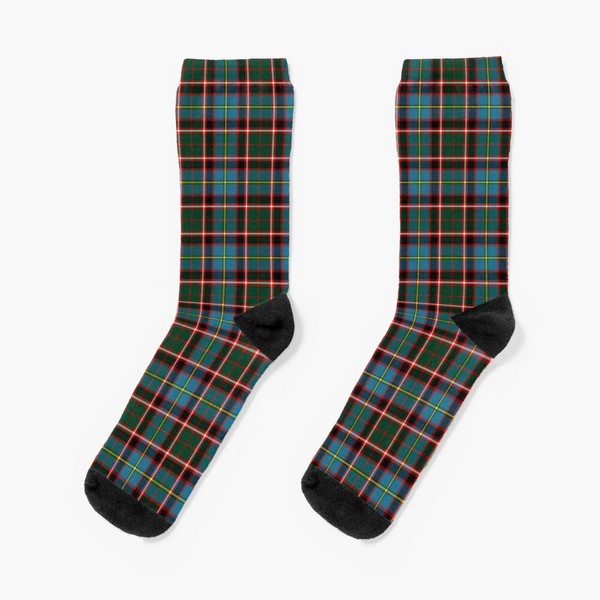 Stirling District tartan socks
