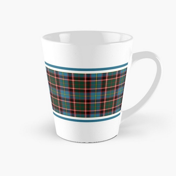 Stirling District tartan tall mug
