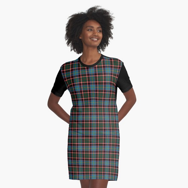 Stirling District tartan tee shirt dress