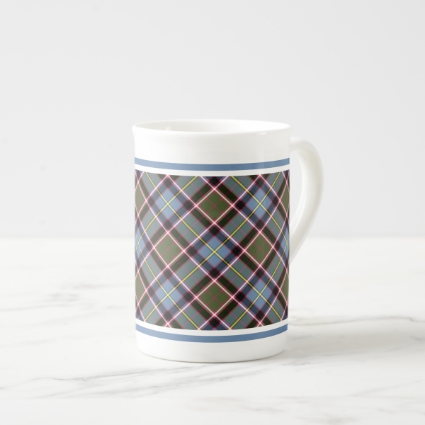 Stirling Weathered tartan bone china mug